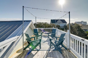 Walk to Beach Carolina Beach Home with Rooftop Deck